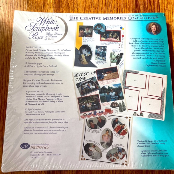 Creative Memories 8x8 Scrapbook Page Protectors Package of 12 NIP